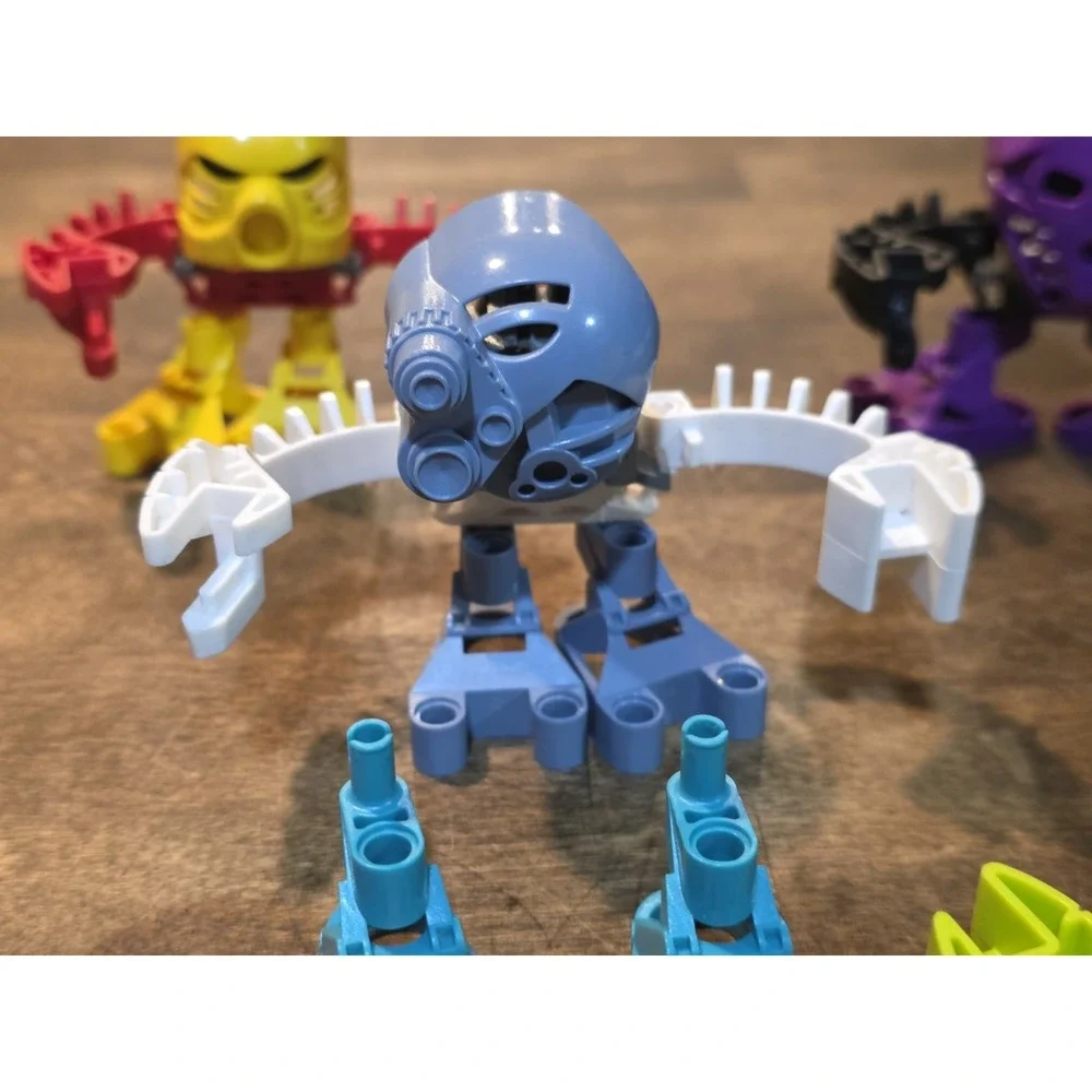 2001 McDonalds Lego Bionicle TOHUNGA Lot 5 Complete + 8 Discs + Parts!!